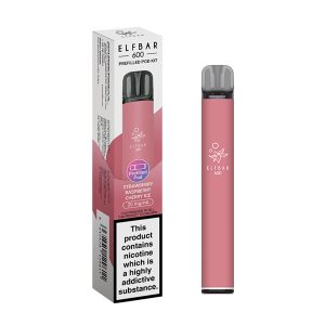 ELF BAR 600 STRAWBERRY RASPBERRY CHERRY ICE VAPE KIT